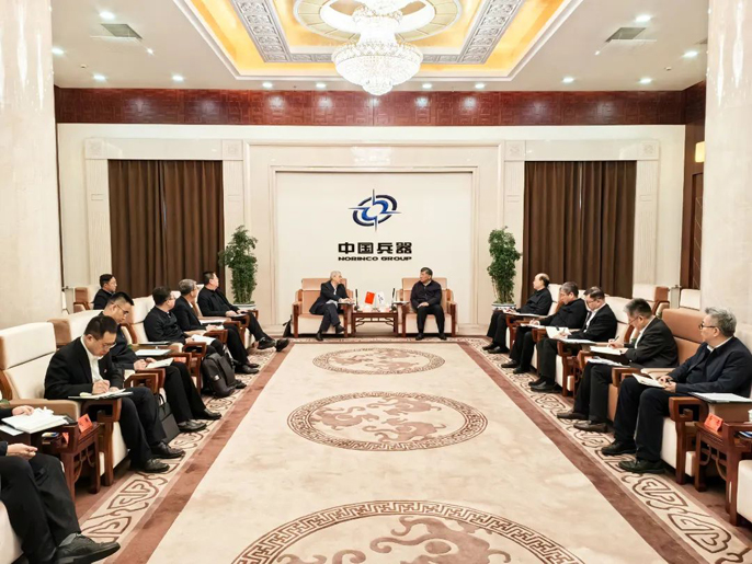 徐鹏一行拜访中国兵器总经理、党组副书记刘大山